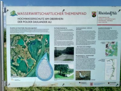 Polder Daxlander Au, Infotafel