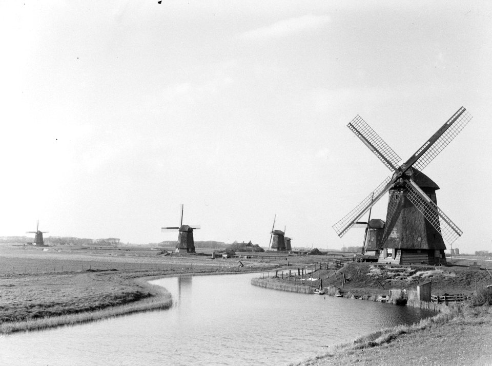 Polderlandschap met molens, Bestanddeelnr 190-0248