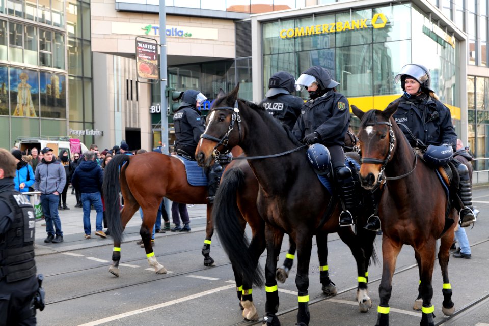 Police at Dresden protest 2020-02-15 38