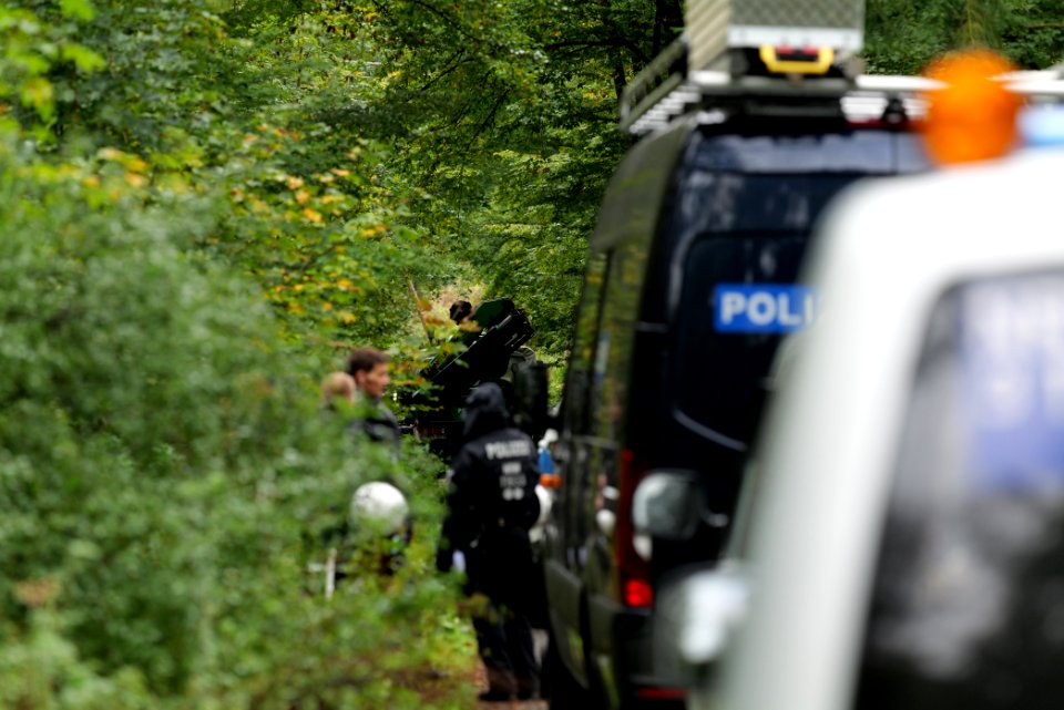 Police at Maulbach forest 2020-10-05 12
