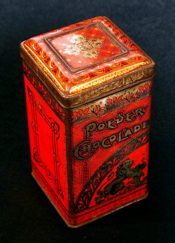 Poeder chocolade blikje, foto4