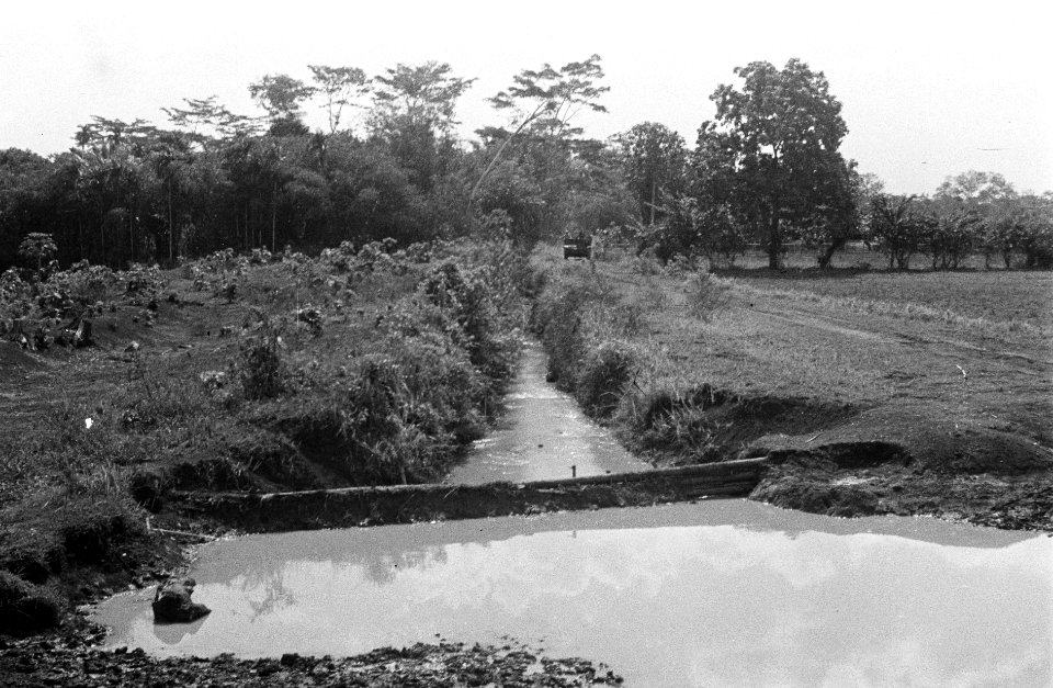 Poerwakarta. Ten noord-oosten van Poerwakarta werden oefeningen gehouden met bre, Bestanddeelnr 3480