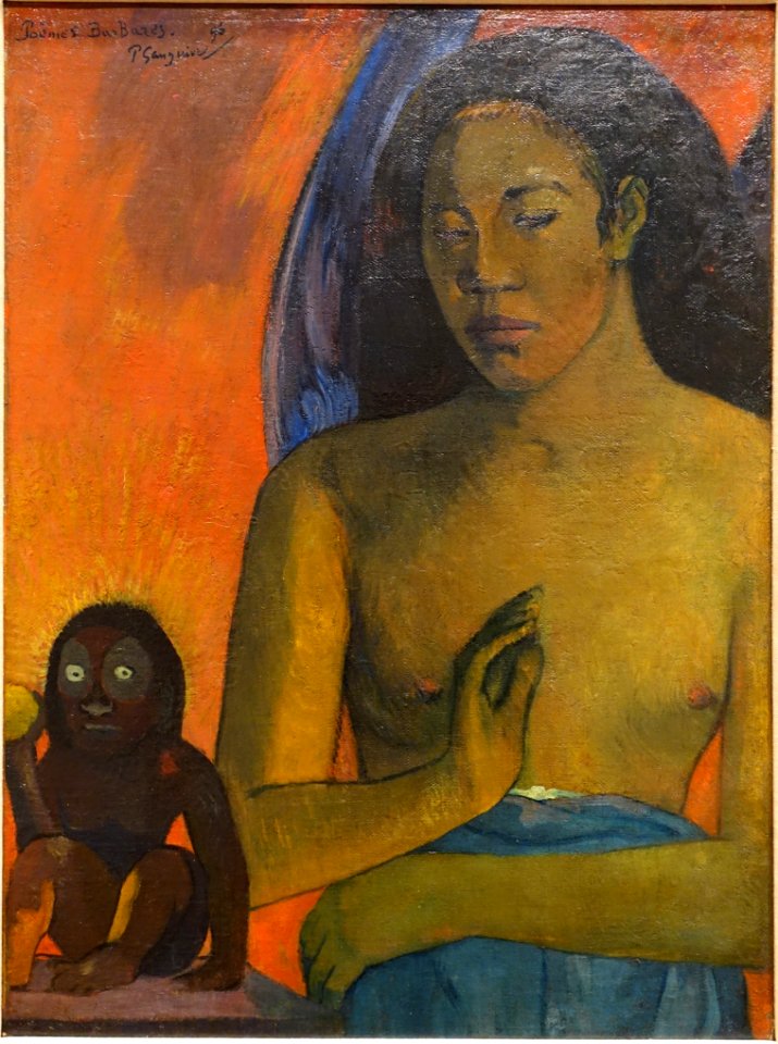 Poemes Barbares, by Paul Gauguin, 1896, oil on canvas - Fogg Art Museum, Harvard University - DSC00726