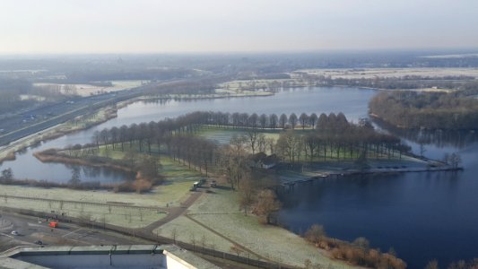 Pettelaarse Schans en Zuiderplas gezien vanaf de bovenste verdieping van het Provinciehuis Noord-Brabant (2)