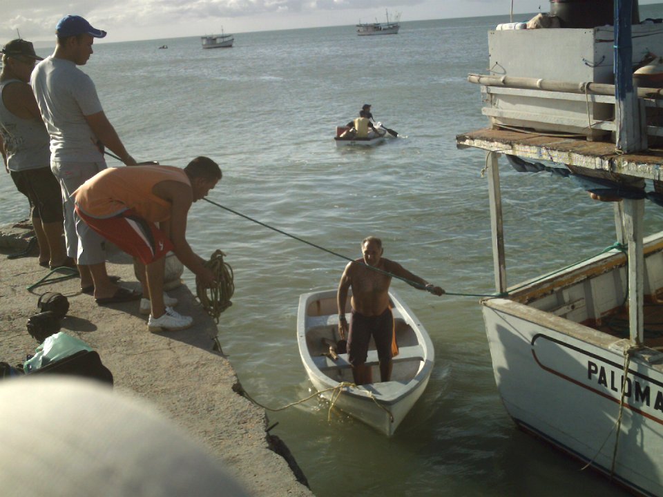 Pescadores Neoespartanos en Juan Griego