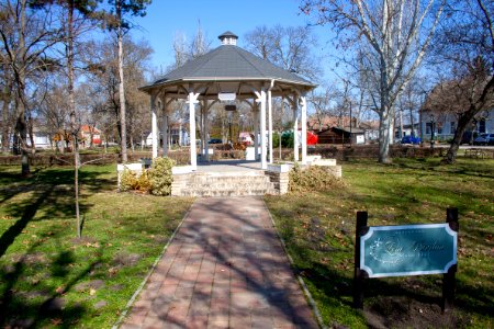 Petőfi square, Kübekháza, music pavilion
