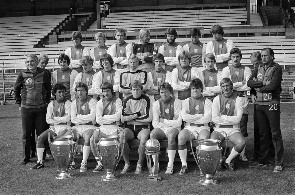 Persdag Ajax elftal Krol, Schoena, Cramer, Schrijvers, Erkens, Ling, Van Dord, , Bestanddeelnr 929-8295