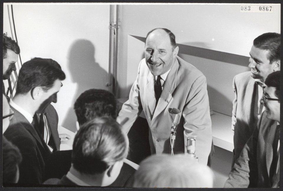 Persconferenties, ministers, Luns, JAMH, Bestanddeelnr 083-0867