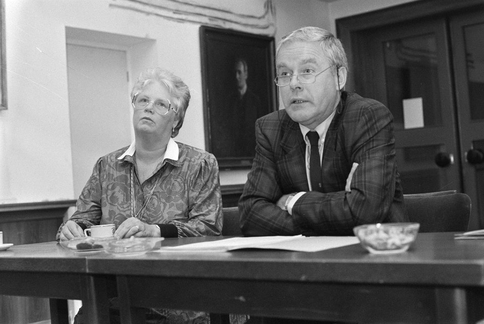 Persconferentie Stichting Christina Deutekom Christina Deutekom tijdens persco, Bestanddeelnr 934-0637