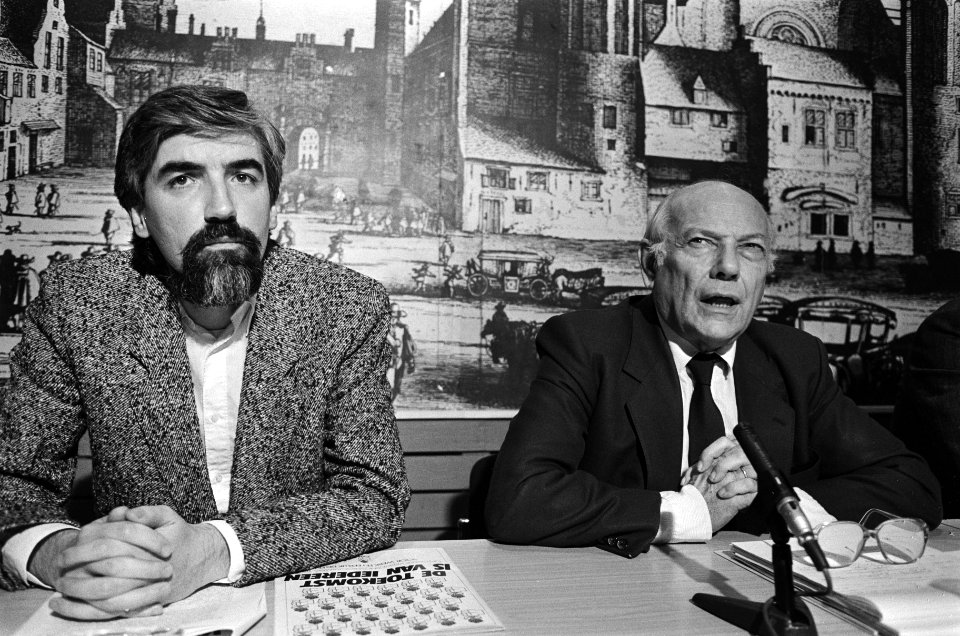Persconferentie PvdA over verkiezingsprogramma voorzitter Max van de Berg en re, Bestanddeelnr 933-4934