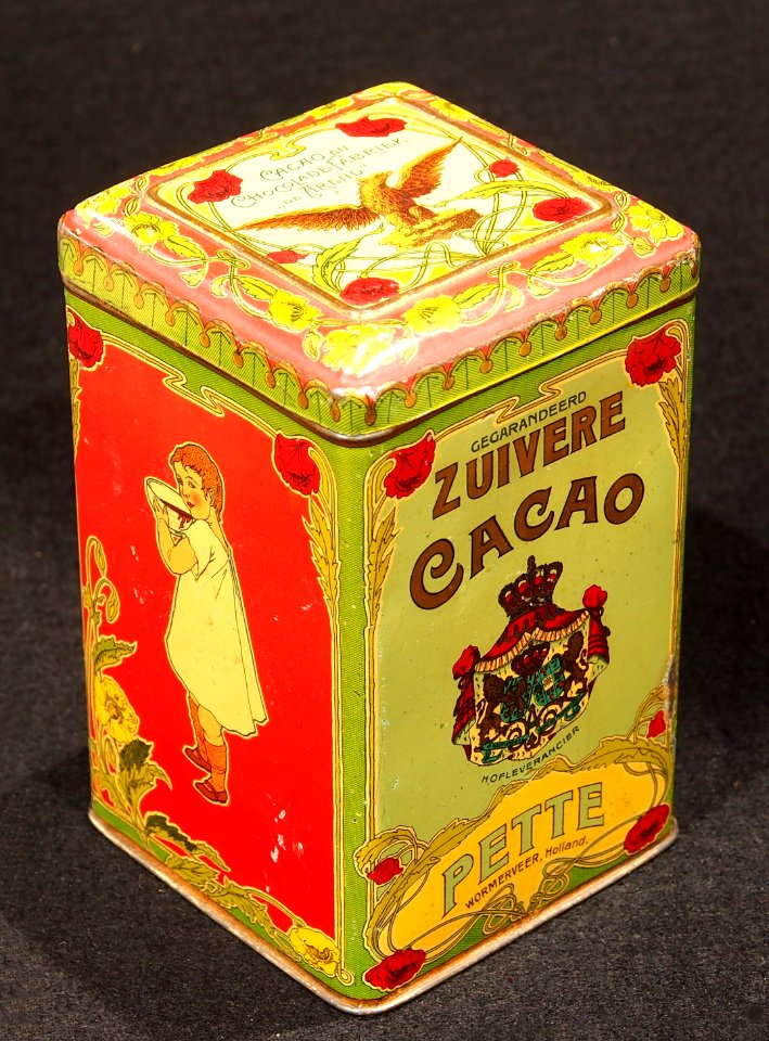 Pette, gegarandeerd Zuivere Cacao blik, foto 5