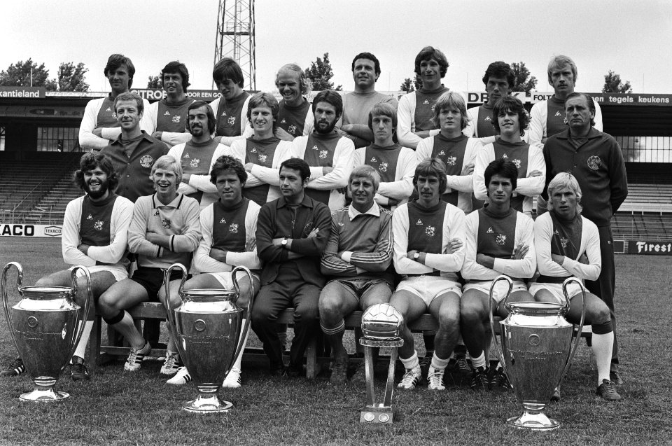 Persdag bij Ajax. selectie Ajax 1976-77., Bestanddeelnr 928-6996