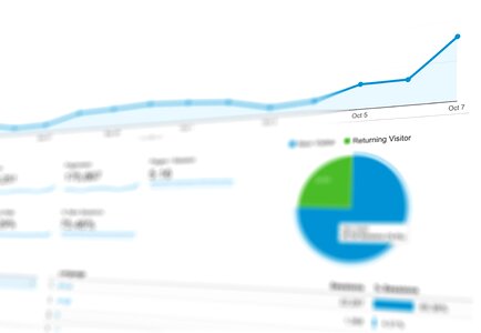 Graph marketing presentation photo