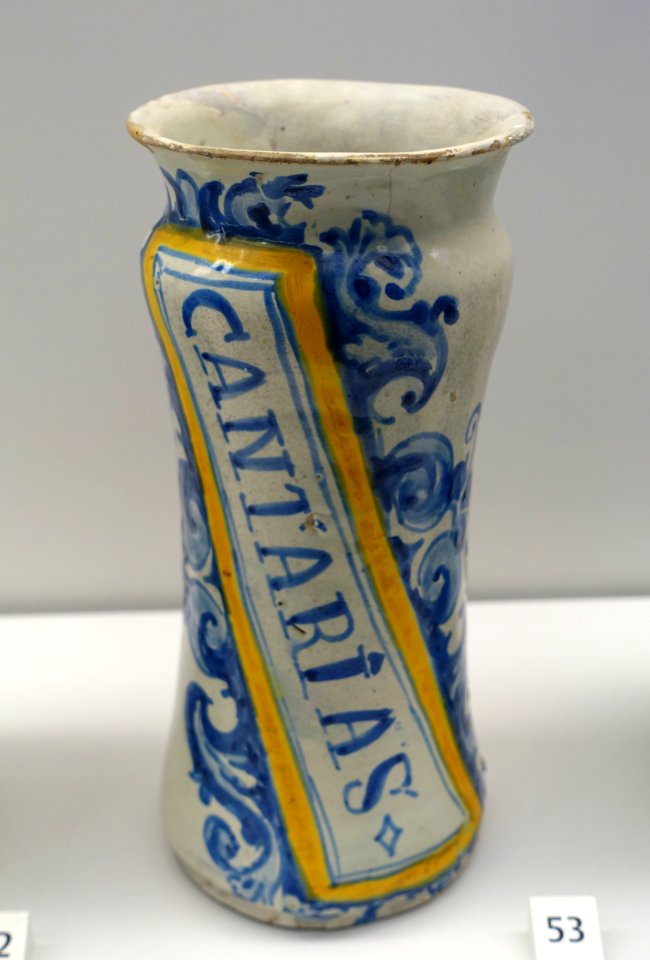 Pharmacist's pot, Lisbon, 1625-1650 - Museu Nacional de Machado de Castro - Coimbra, Portugal - DSC00152