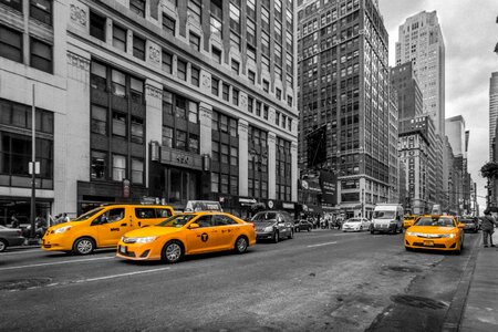 Taxi urban city photo