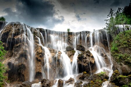 Falls water the scenery