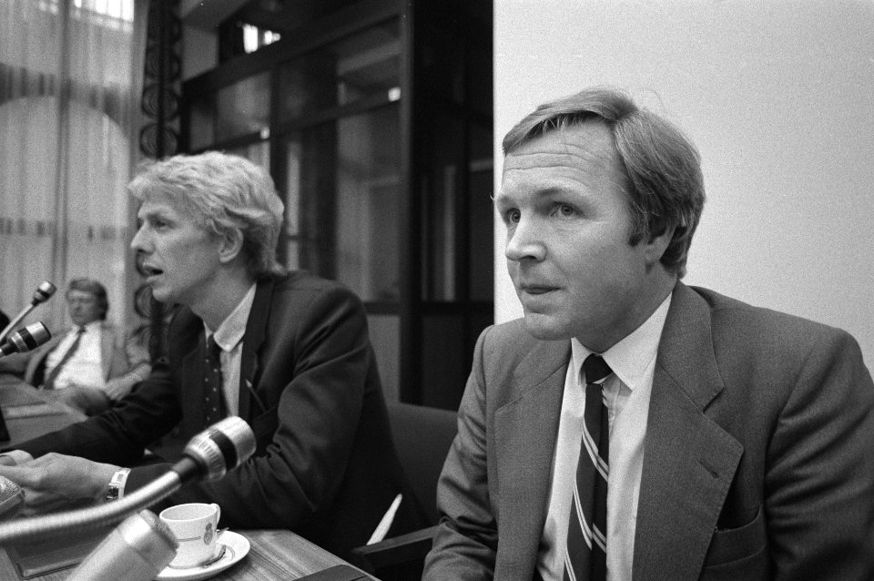 Persconferentie van Jan Terlouw (D66), Bestanddeelnr 931-6338