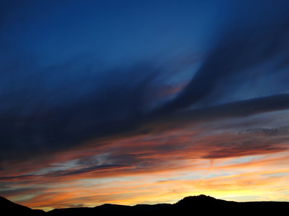 Sunset clouds evening