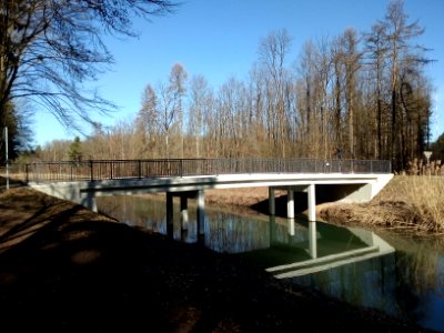 Pfinz-Entlastungskanal, Brücke bei Leopoldshafen