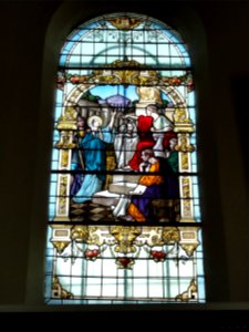 Pexonne (M-et-M) église, vitrail 01