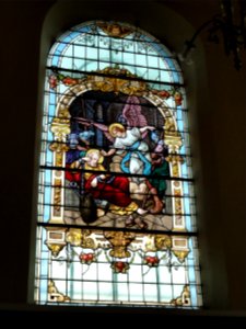 Pexonne (M-et-M) église, vitrail 02