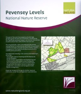 Pevensey Levels Nature Reserve Information Board, Sluice Lane, Bexhill