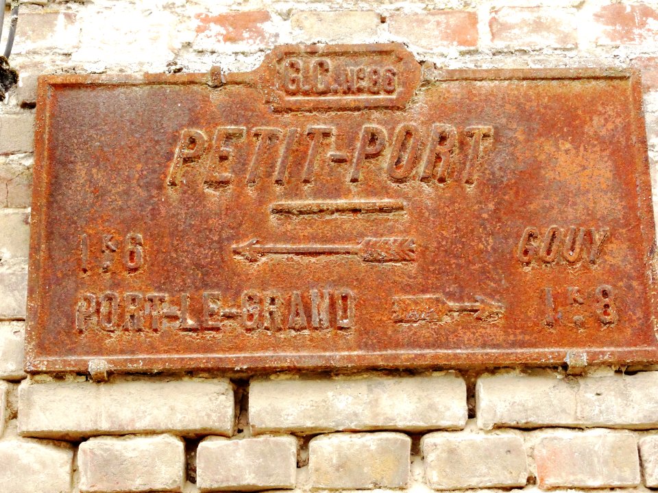 Petit-Port (Somme) plaque de cocher