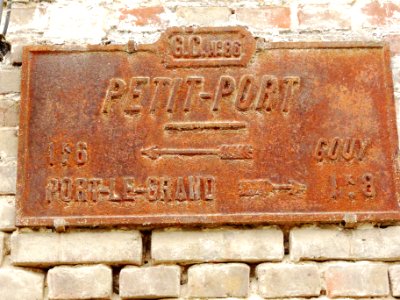 Petit-Port (Somme) plaque de cocher