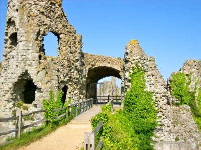 Pevensey castle, the Norman gatehouse