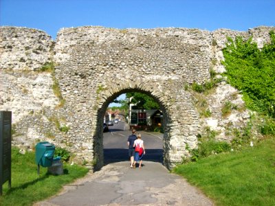 Pevensey Castle, the East Gate
