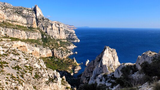 Sea cliff mediterranean photo