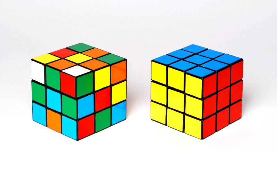 Rubik's cube toy think