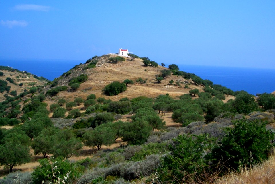 Petite église en Crète près de Mochlos