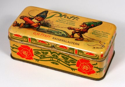 Pfaff Nähmaschine Blechdose (creme), bild 2