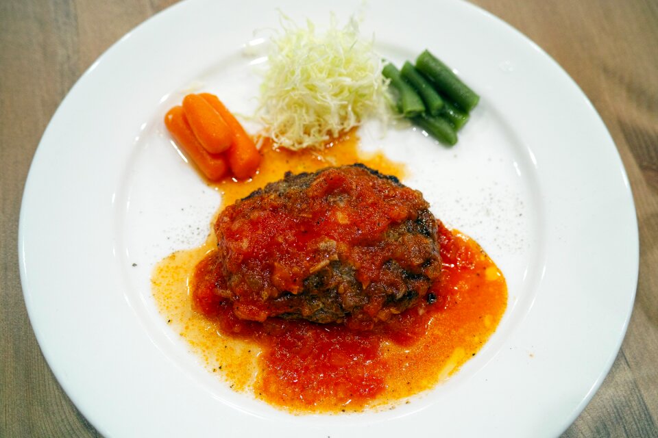 Food hamburger steak meat dish