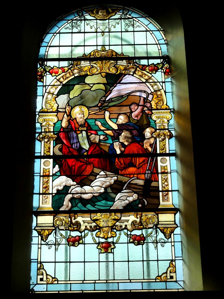 Pexonne (M-et-M) église, vitrail 04