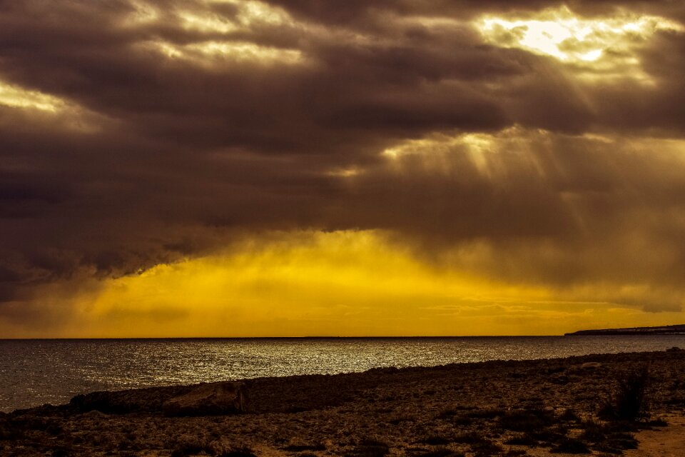 Clouds sunlight sunbeam