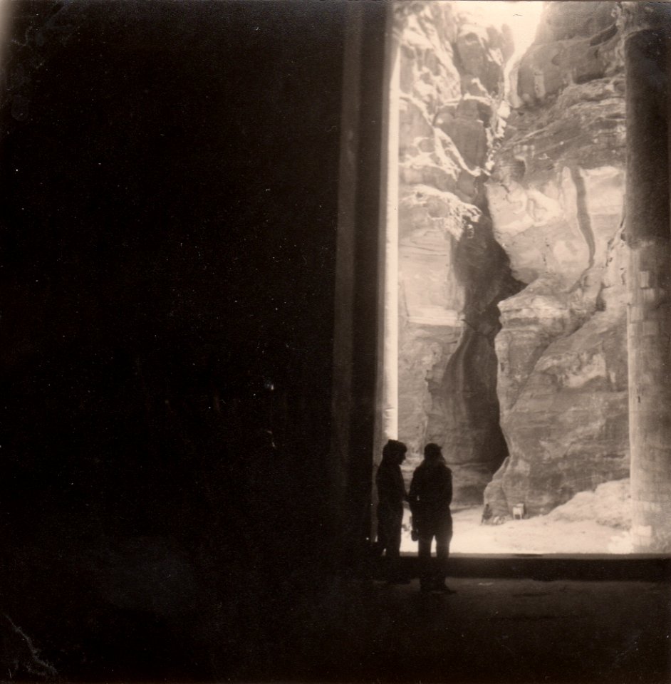Petra Siq, View from Al Khazneh, 1960