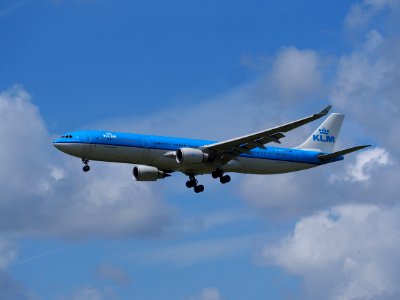 PH-AKD KLM Royal Dutch Airlines Airbus A330-303, 12Aug2014, landing at Schiphol (AMS - EHAM), The Netherlands, pic1