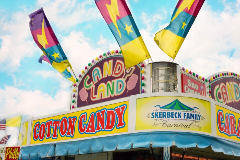 Fair county fair cotton candy