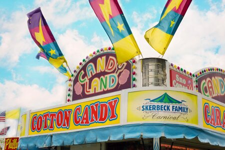 Fair county fair cotton candy photo