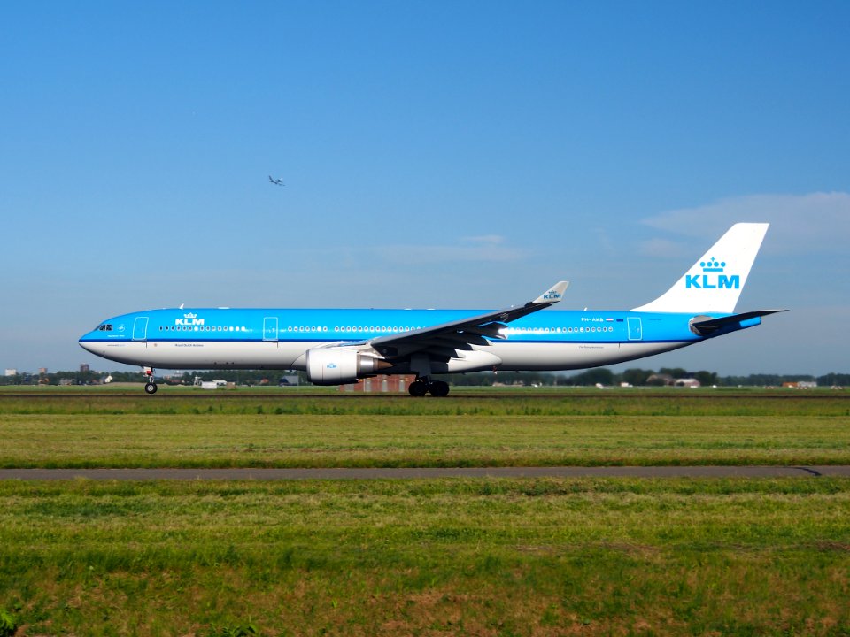 PH-AKB KLM Royal Dutch Airlines Airbus A330-303 takeoff from Schiphol (AMS - EHAM), The Netherlands, 11june2014, pic-1