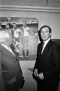 Persconferentie Feyenoord in verband met aanstellen nieuwe trainer Hans Kraay bi, Bestanddeelnr 931-9390