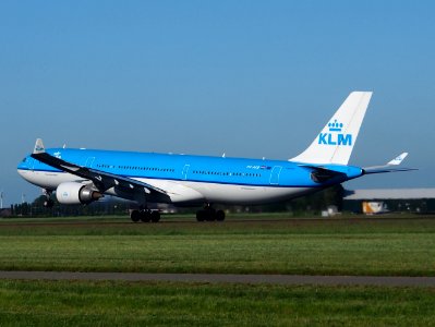 PH-AKB KLM Royal Dutch Airlines Airbus A330-303 takeoff from Schiphol (AMS - EHAM), The Netherlands, 11june2014, pic-2