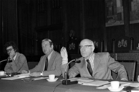 Persconferentie gemeente Amsterdam ivm 700 jarig besta van de stad Amsterdam, Bestanddeelnr 927-3961