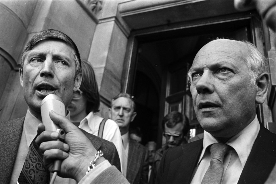 Persconferentie Den Uyl en Van Agt voor crisiscentrum in Den Haag Van Agt en D, Bestanddeelnr 929-1993