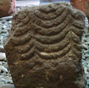Petroglyph, tuff, Raivavae, Austral Islands in French Polynesia