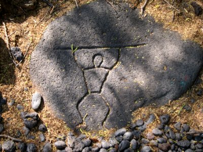 Petroglyphs in Puako Petroglyph Archaeological District1349