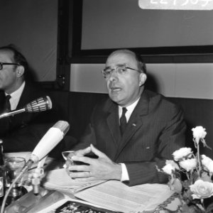 Persconf. over de presentatie van Nederland op de Wereldtentoonstelling 1970 te , Bestanddeelnr 922-7569