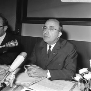 Persconf. over de presentatie van Nederland op de Wereldtentoonstelling 1970 te , Bestanddeelnr 922-7568